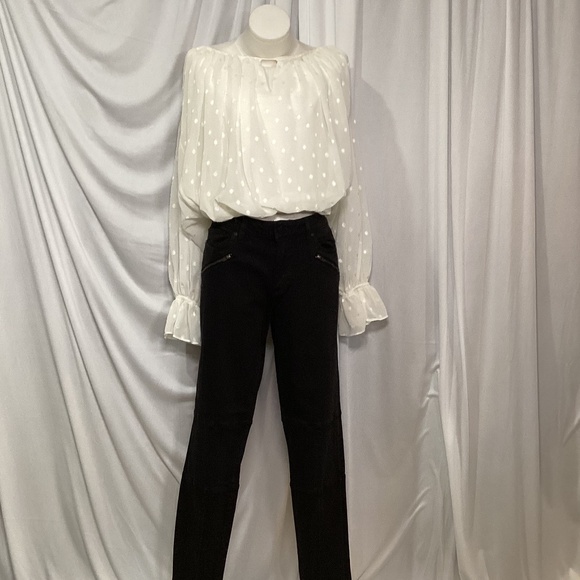 1568. Express Cream Colored Body Suit NWT Size L - Picture 5 of 5